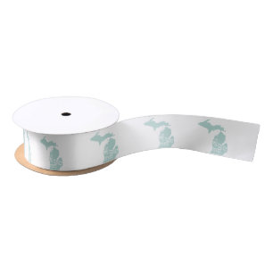 Michigan State Motto Slogan Satin Ribbon