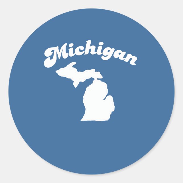 MICHIGAN STATE MOTTO T-SHIRT T-shirt Classic Round Sticker (Front)