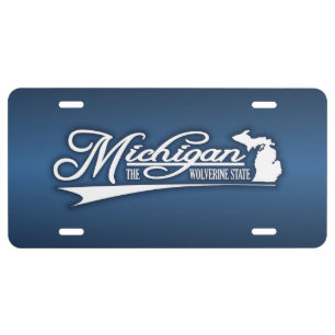 Michigan State of Mine License Plate