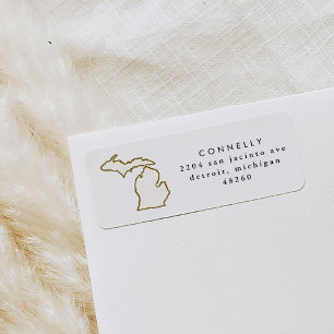 Michigan State Return Address Labels