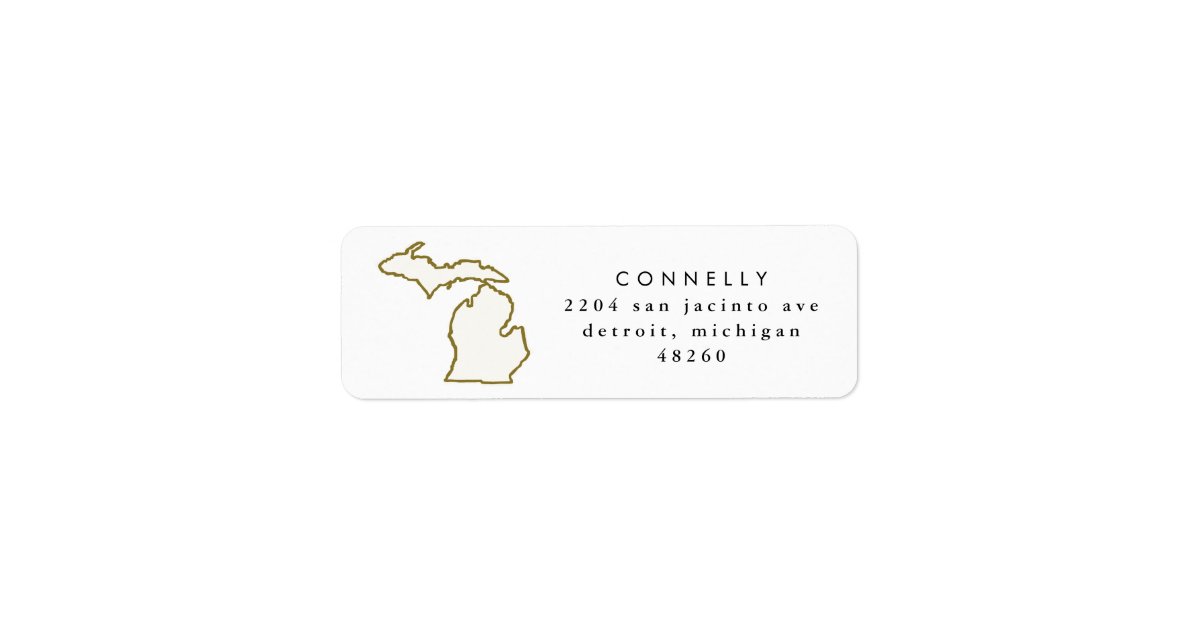 Michigan State Return Address Labels | Zazzle