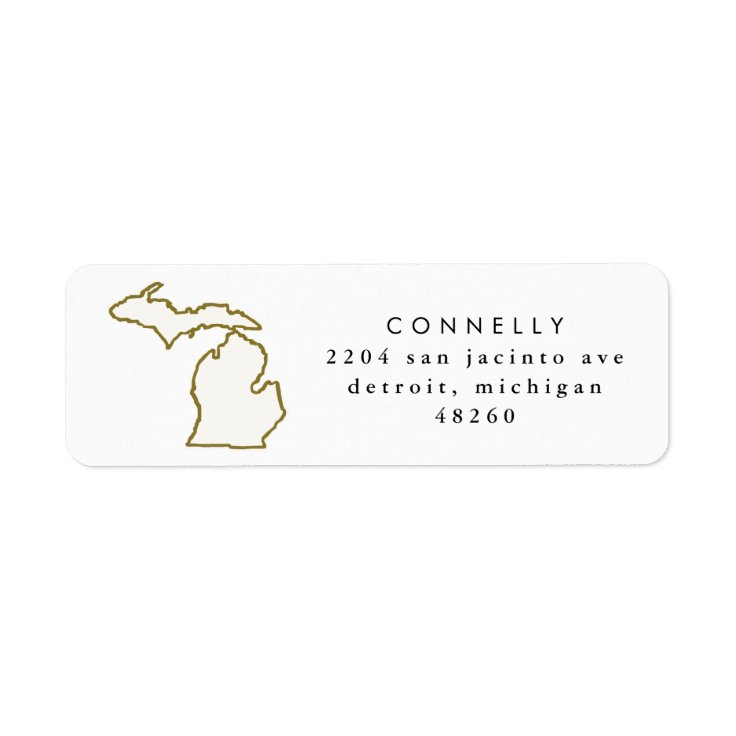 Michigan State Return Address Labels Zazzle
