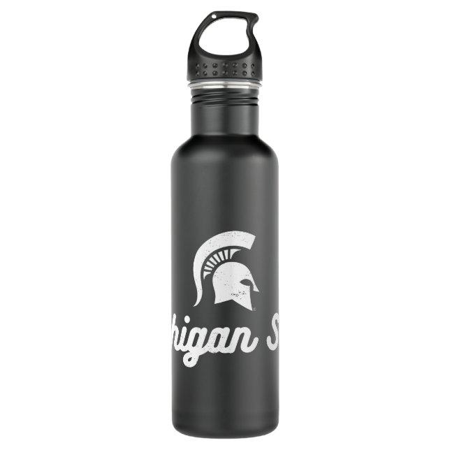 Michigan State | Script Logo Stainless Steel Water Bottle (Front)