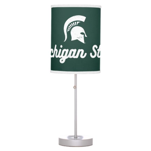 Michigan State  Script Logo Table Lamp