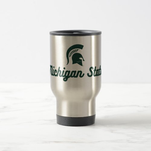 Michigan State  Script Logo Travel Mug