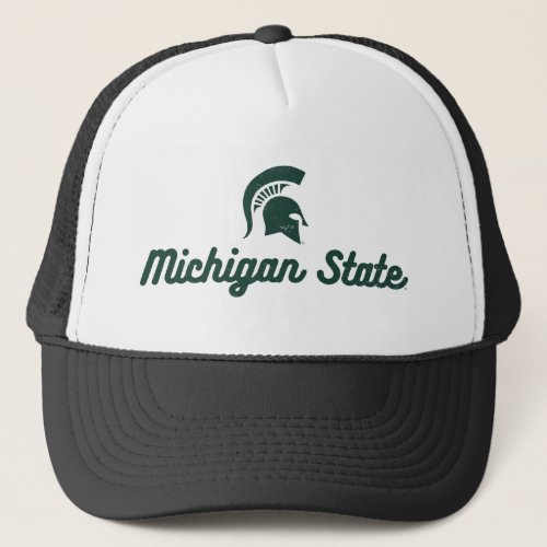 Michigan State  Script Logo Trucker Hat