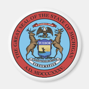 Michigan State Seal Magnet