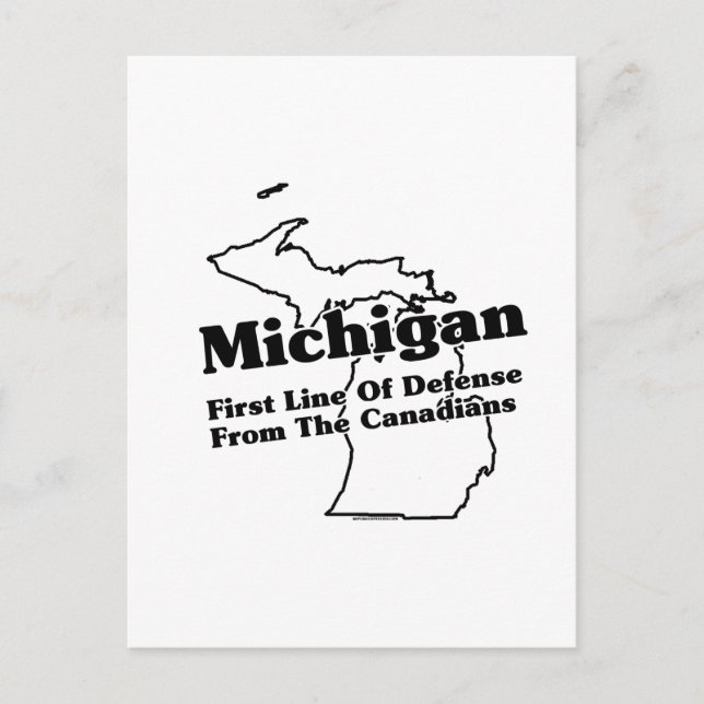 Michigan State Slogan Postcard (Front)