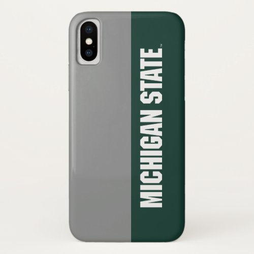 Michigan State Spartan iPhone X Case