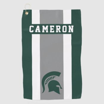 Michigan State Spartans - Add Your Name Golf Towel by michiganstate at Zazzle