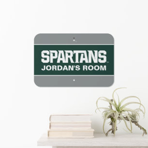 Michigan State Spartans Room Metal Sign