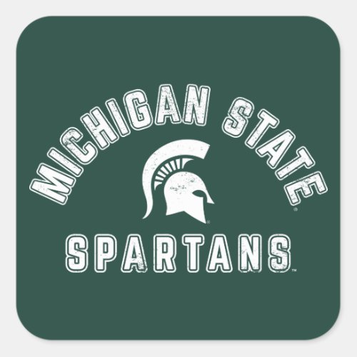 Michigan State  Spartans Square Sticker