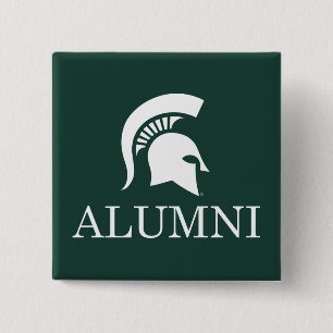 Michigan State University Alumni Pinback Button
