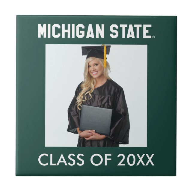 Michigan State University Ceramic Tile (Front)