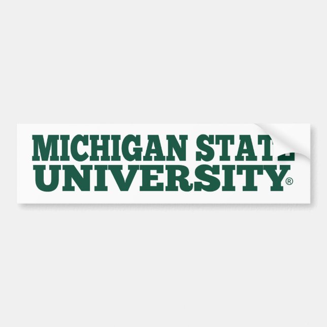 Michigan State University® Fan Bumper Sticker (Front)