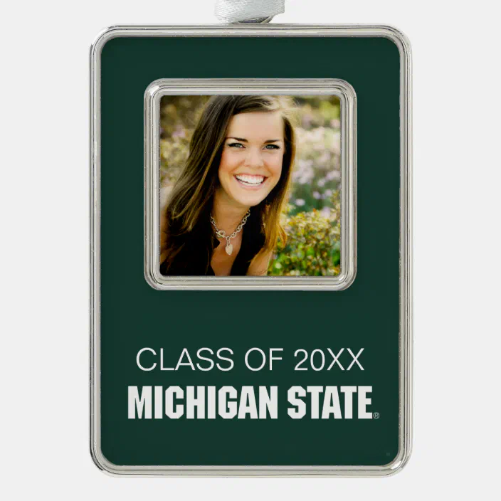 Michigan State University Christmas Ornaments Graduation 2022 Michigan State University Graduation Christmas Ornament | Zazzle.com
