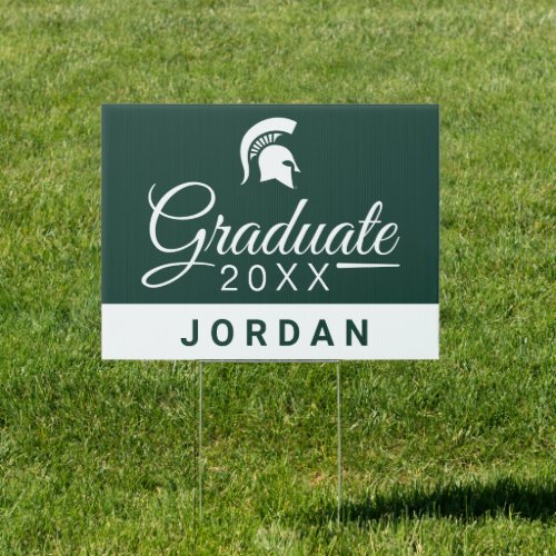 Michigan State University Graduation Sign