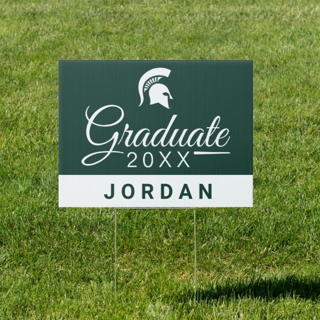 Michigan State University Graduation Sign (Insitu)