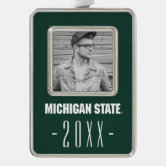 Michigan State University Christmas Ornaments Graduation 2022 Michigan State University Graduation Christmas Ornament | Zazzle.com