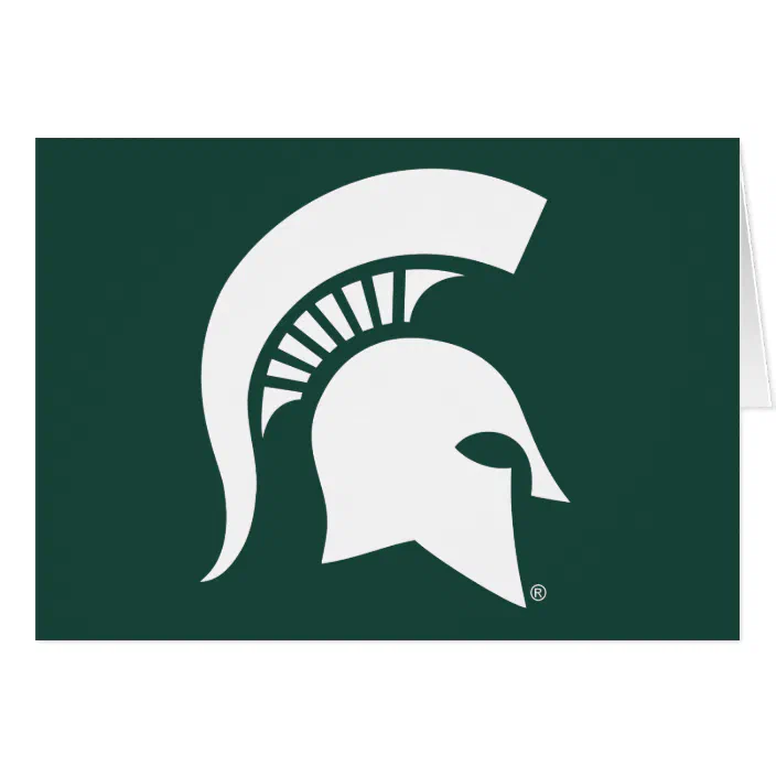 Michigan State University Spartan Helmet Logo Zazzle Com