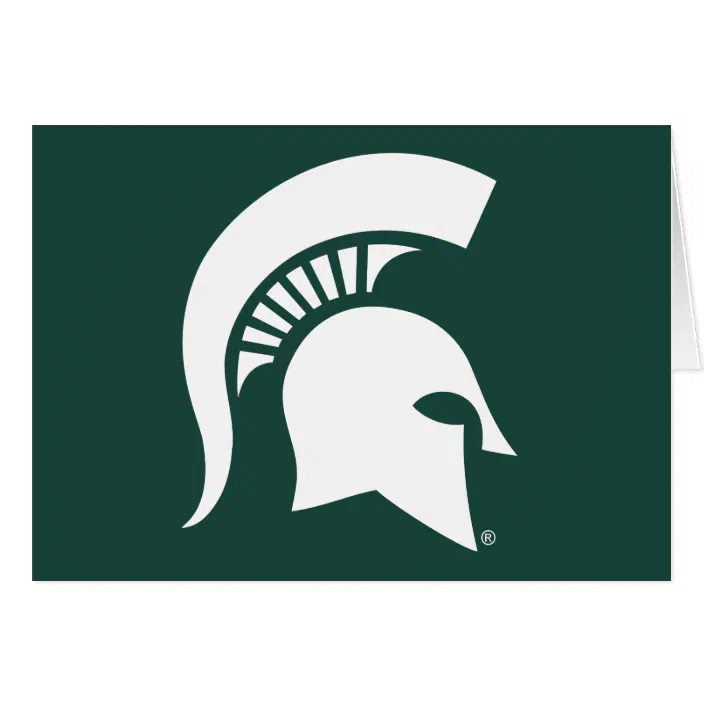 Michigan State University Spartan Helmet Logo Custom Gift Zazzle Com