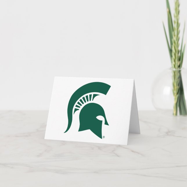 Michigan State University Spartan Helmet Logo Card (Front)