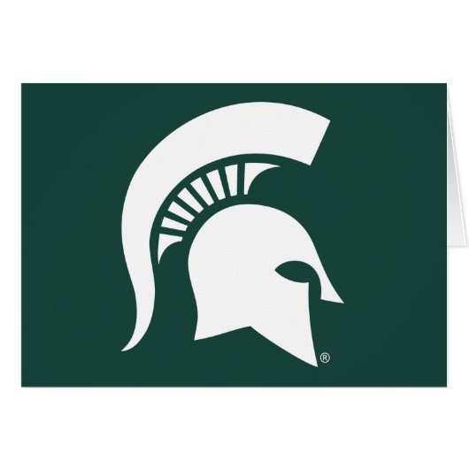 Michigan State University Spartan Helmet Logo Cards (Front Horizontal)