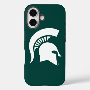 Michigan State University Spartan Helmet Logo iPhone 16 Case