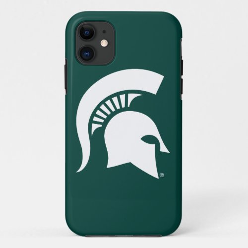 Michigan State University Spartan Helmet Logo iPhone 11 Case