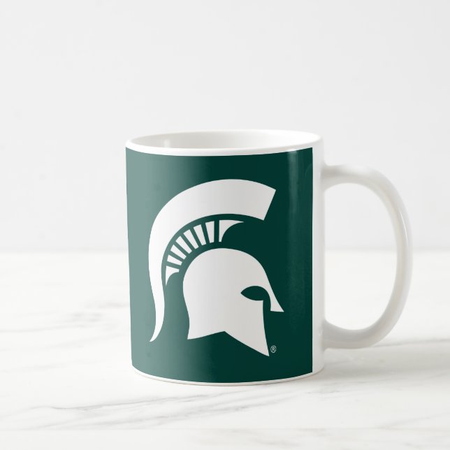 Michigan State University Spartan Helmet Logo Coffee Mug (Right)