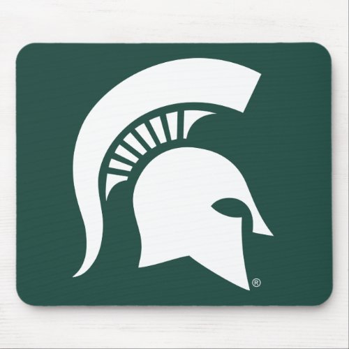 Michigan State University Spartan Helmet Logo Mouse Pad