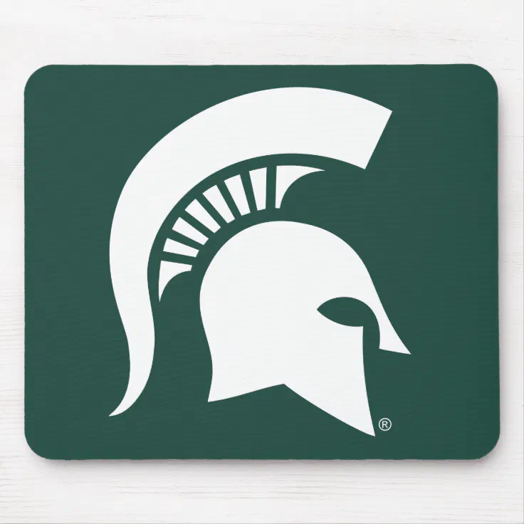 Michigan State University Spartan Helmet Logo Mouse Pad Zazzle