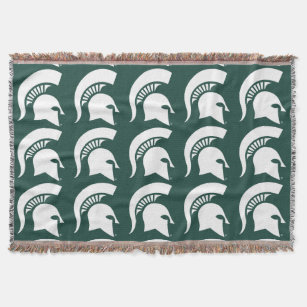 Michigan State University Spartan Logo Throw Blanket