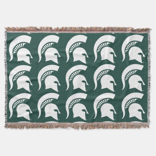 Michigan State University Spartan Logo Throw Blanket ...