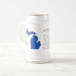 Michigan Stats Beer Stein