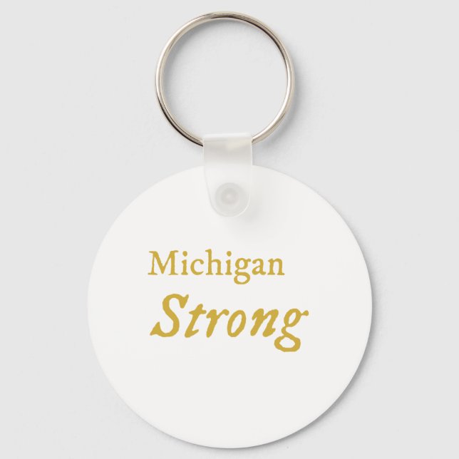 Michigan Strong  Keychain (Front)