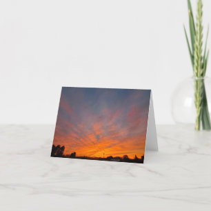 Michigan Sunset Thank You Card