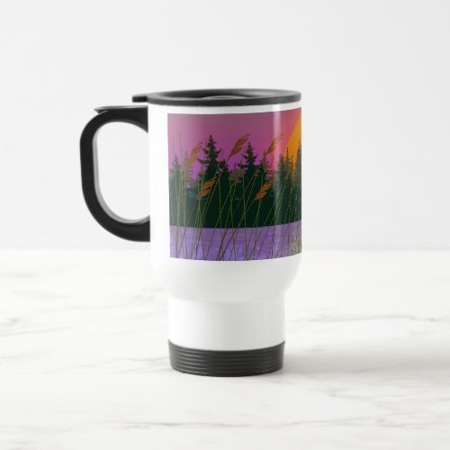 Michigan Sunset Travel Mug