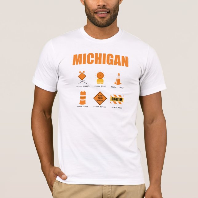 Michigan Symbols T-Shirt (Front)