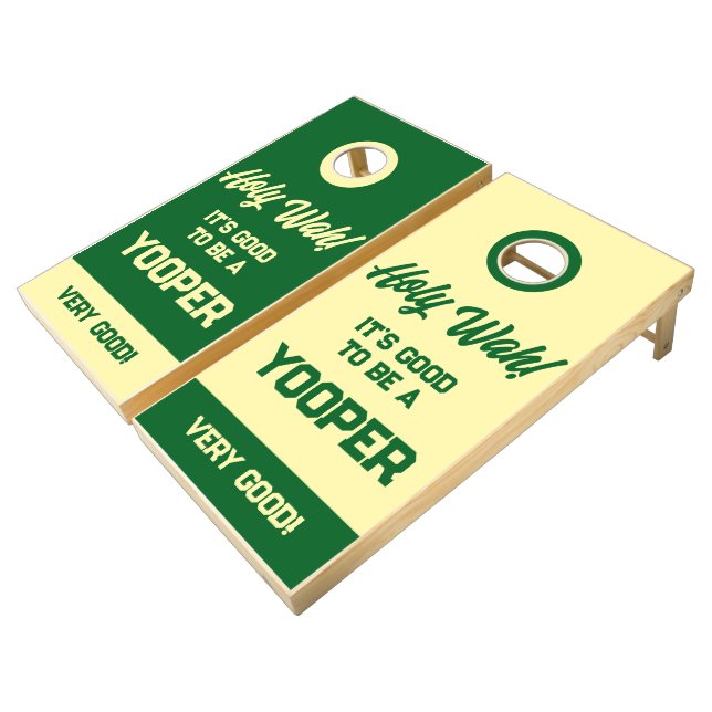 Michigan Themed Cornhole Set (Angled)