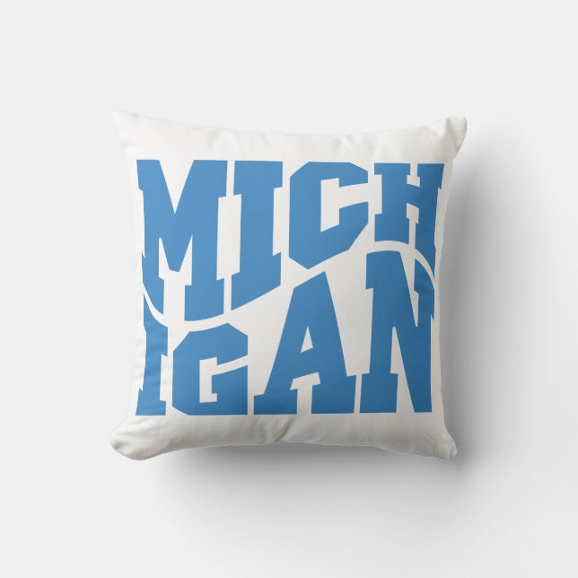 Michigan Throw Pillow (Front)