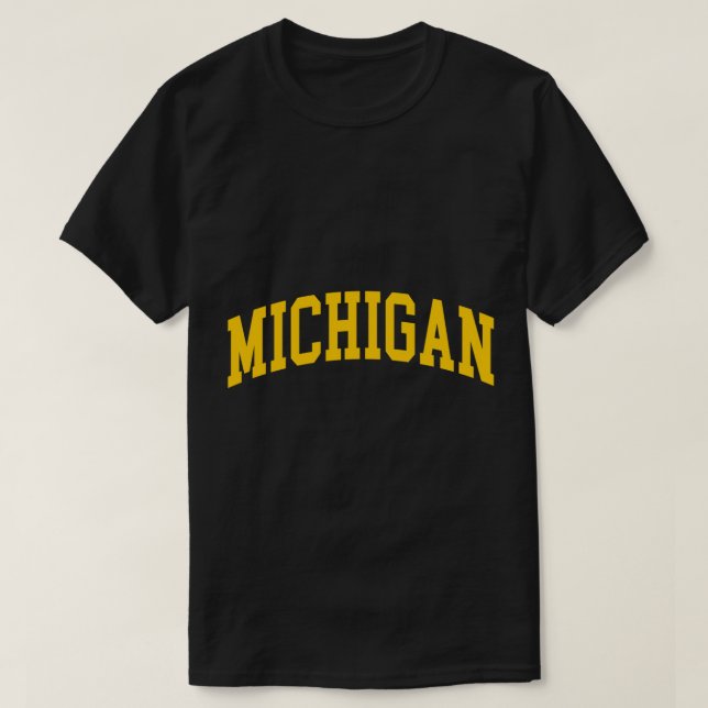 Michigan - Throwback Design - Classic Sweatshirt T-Shirt (Design Front)