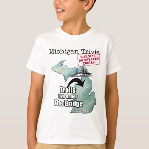 Michigan Trivia Do not feed the trolls T_Shirt