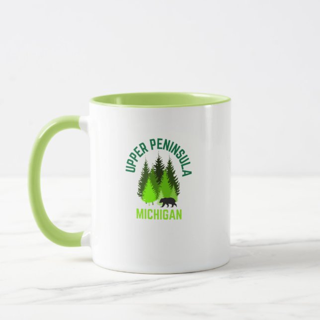 Michigan Upper Peninsula Hometown Coffee Mug (Left)