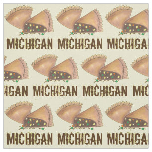 Michigan Upper Peninsula Pasty Meat Pie Foodie Fabric