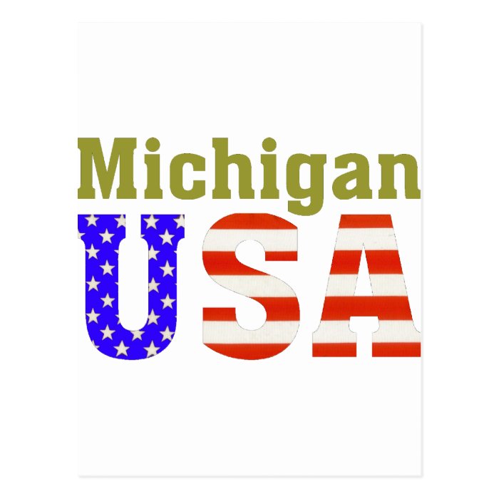 Michigan USA Post Card