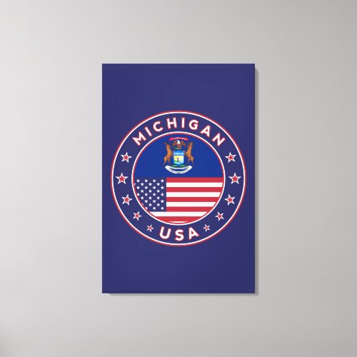 Michigan USA States Michigan canvas poster Canvas Print