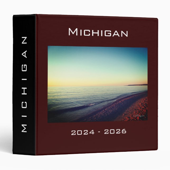 MICHIGAN Vacation 2024-2026 Custom Photo Binder (Front/Spine)