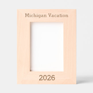 Michigan Vacation - Laser Engraved Frame 