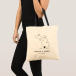 Michigan Wedding Welcome Bag Tote, Black Map<br><div class="desc">Wedding welcome gift bag featuring map graphic. Your guests will love checking into their hotel and finding this tote filled with treats awaiting them. You may position the heart to the location of your big day using the "customize further" feature.</div>